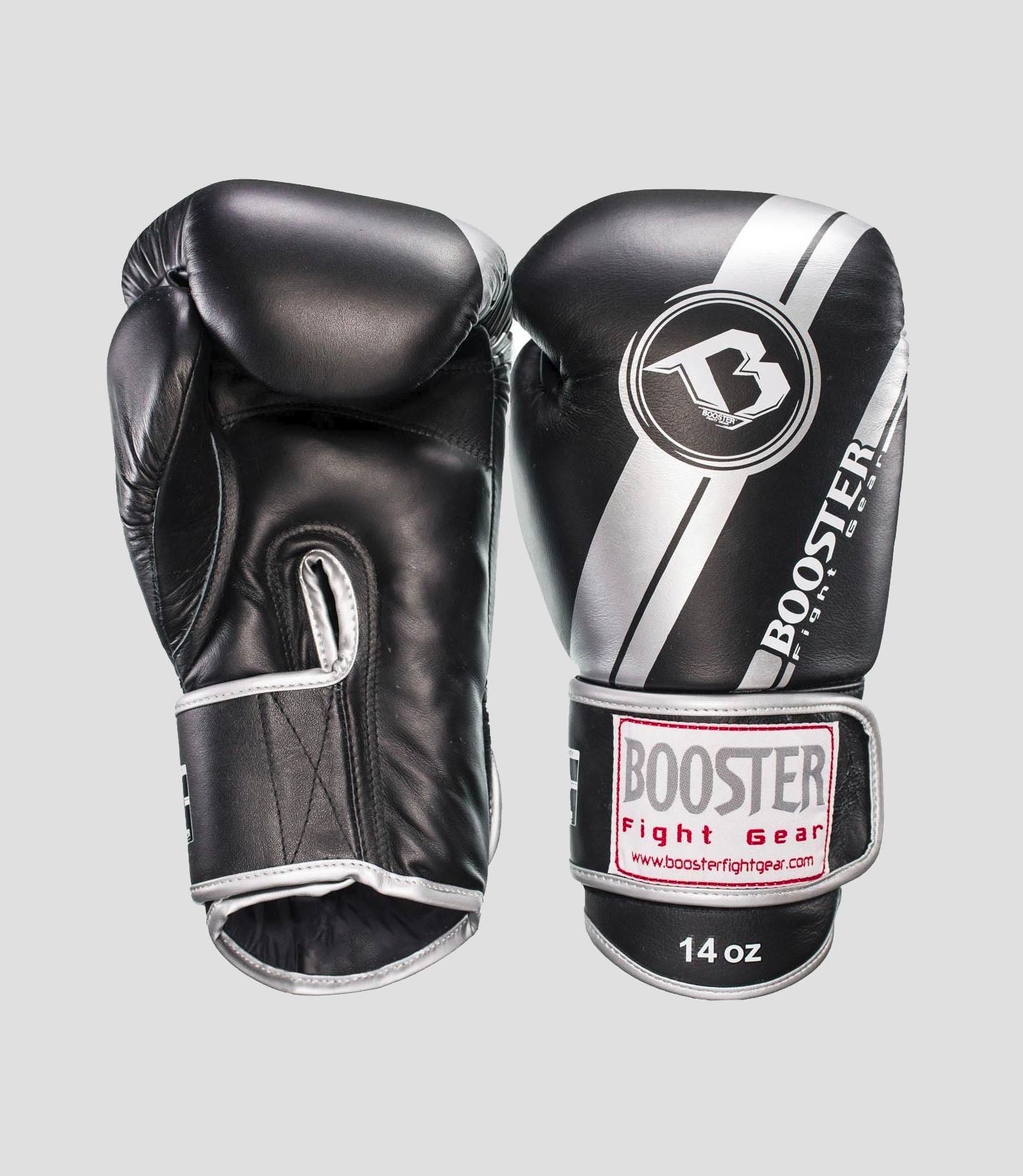 Booster (Kick)Bokshandschoenen - Zwart/Zilver